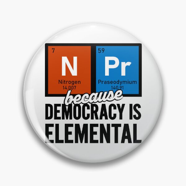 Item preview, Democracy is Elemental designed and sold by TheDopeSpotShop.