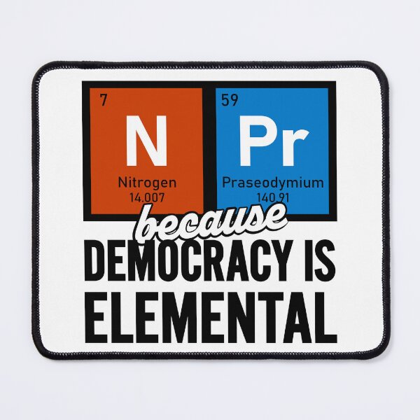 Item preview, Democracy is Elemental designed and sold by TheDopeSpotShop.