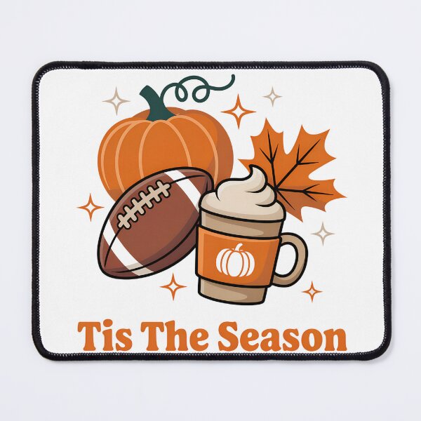 Item preview, Diseño de vibraciones otoñales de la temporada de calabaza y especias de fútbol de otoño designed and sold by Anastasiia Lang.