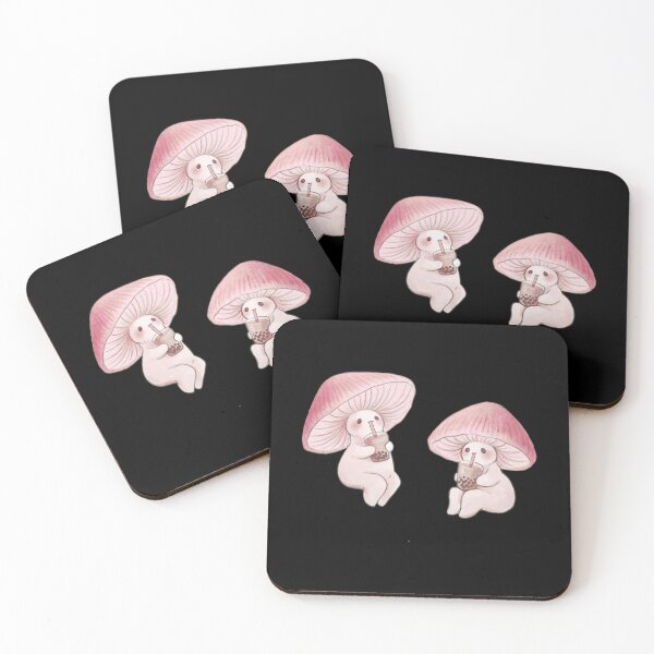 Item preview, Mycena Mushrooms With Boba Tea Throw Pillow 	 designed and sold by avdoveojuaf4.