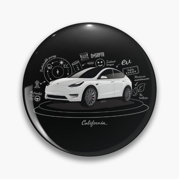 Item preview, Tesla Model Y Original Fan Art Serial Number TMY001WHIW Essential 		 designed and sold by clmpnngj81.