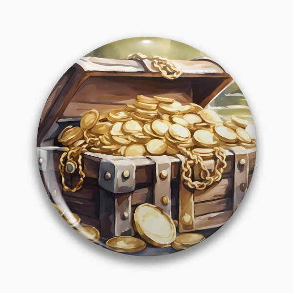 Item preview, Treasure Chest with Gold designed and sold by CalmnessbyChoice.