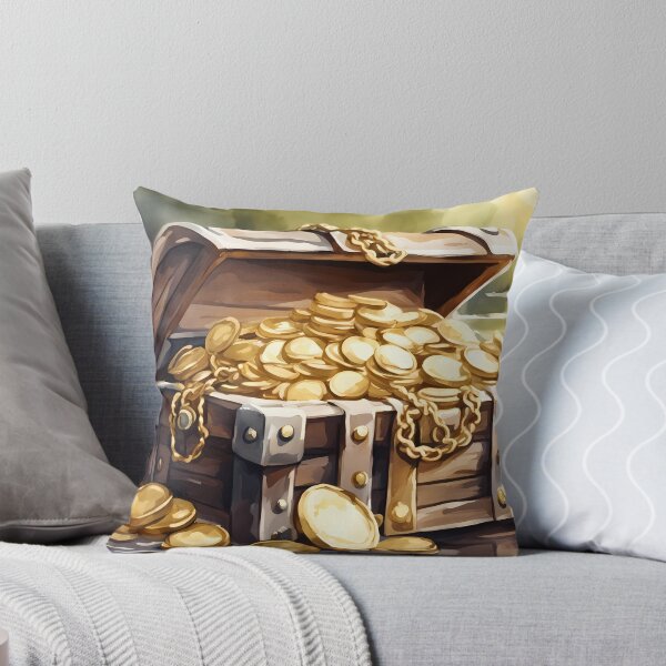 Item preview, Treasure Chest with Gold designed and sold by CalmnessbyChoice.
