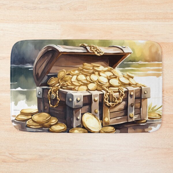 Item preview, Treasure Chest with Gold designed and sold by CalmnessbyChoice.