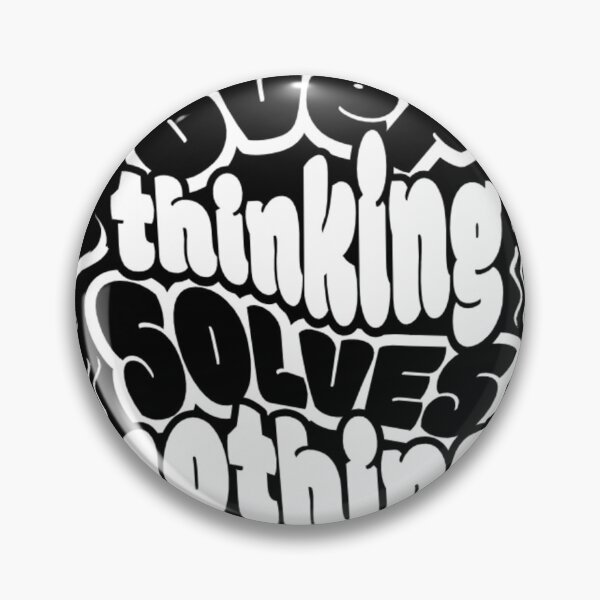 Item preview, Overthinking Solves Nothing | Motivational Quote Design designed and sold by FusionOfTrends.