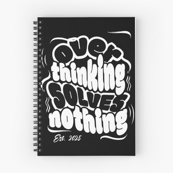 Item preview, Overthinking Solves Nothing | Motivational Quote Design designed and sold by FusionOfTrends.