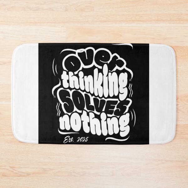 Item preview, Overthinking Solves Nothing | Motivational Quote Design designed and sold by FusionOfTrends.