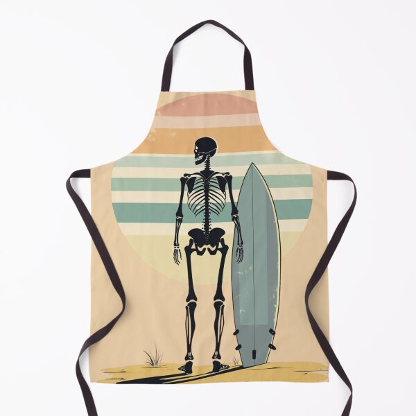 Item preview, Skeleton Surfer Retro Sunset Design designed and sold by Design Delinquent.