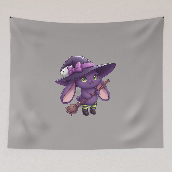 Item preview, Kawaii Witch Bunny Halloween, Cute Monster Rabbit designed and sold by FixwellStudio.