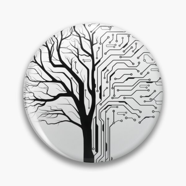 Item preview, Digital Tree Black	 designed and sold by vtnkandqtrk56.