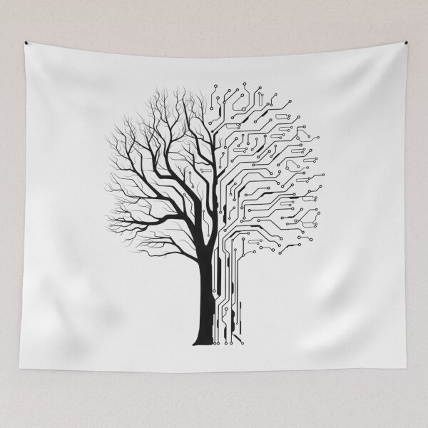 Item preview, Digital Tree Black	 designed and sold by vtnkandqtrk56.