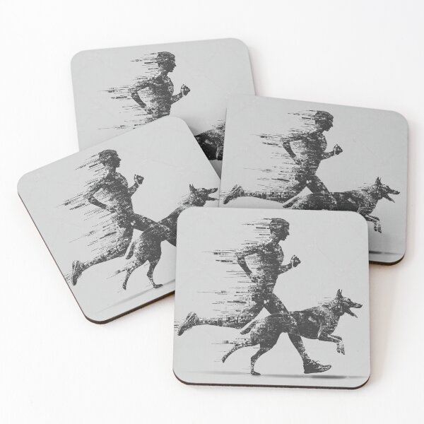 Item preview, Canicross Runner & Dog Silhouette Fusion | Dynamic Sport Design designed and sold by karimahmed84.
