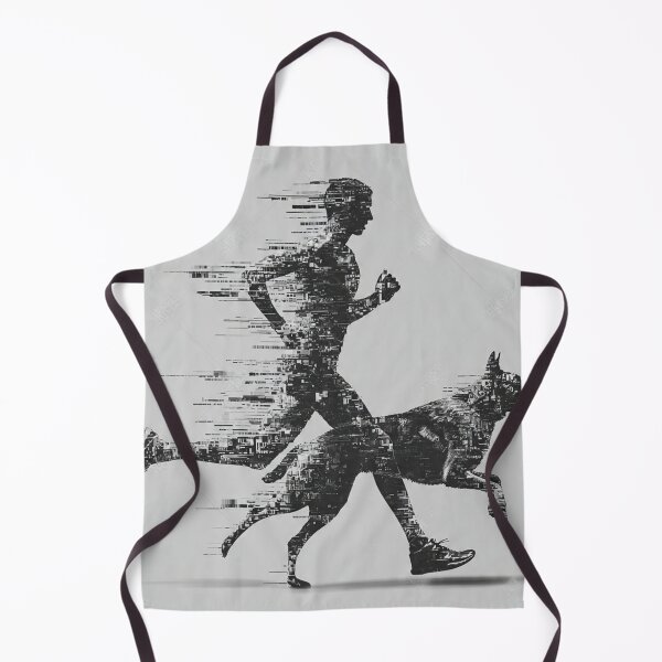 Item preview, Canicross Runner & Dog Silhouette Fusion | Dynamic Sport Design designed and sold by karimahmed84.