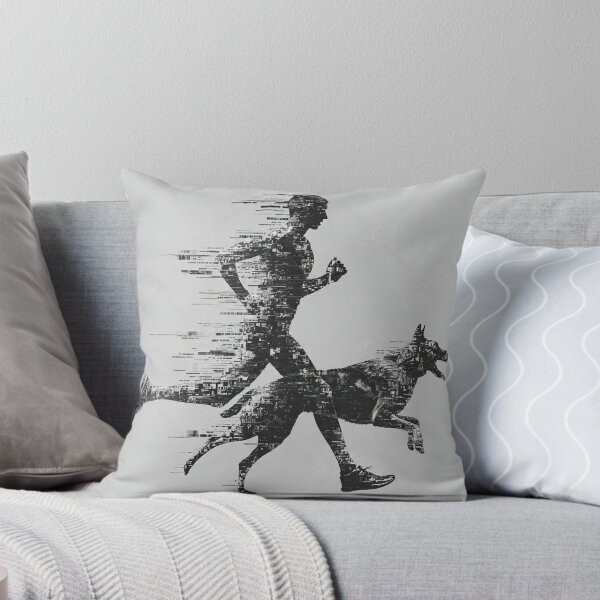 Item preview, Canicross Runner & Dog Silhouette Fusion | Dynamic Sport Design designed and sold by karimahmed84.