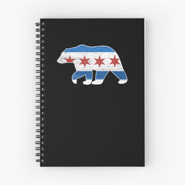 Item preview, Chicago Flag Walking Bear Style Vintage Grunge State Lover Gift Cute designed and sold by alesize-puixcv.