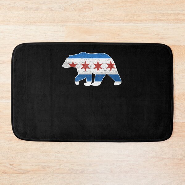 Item preview, Chicago Flag Walking Bear Style Vintage Grunge State Lover Gift Cute designed and sold by alesize-puixcv.