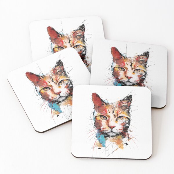Item preview, Bold Abstract Cat designed and sold by caracatita75.