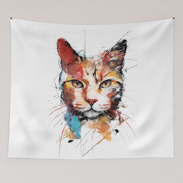 Item preview, Bold Abstract Cat designed and sold by caracatita75.