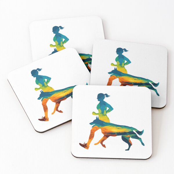 Item preview, Canicross Runner & Dog Silhouette Fusion | Dynamic Sport Design designed and sold by karimahmed84.