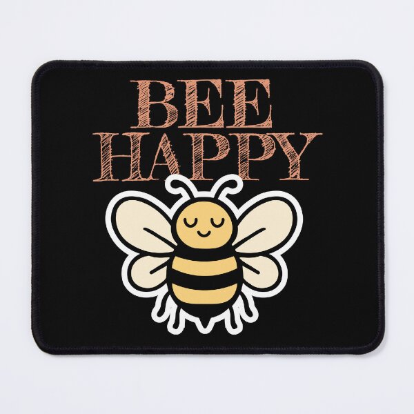 Item preview, Bee Happy T-Shirt cute smiling bee with the uplifting phrase playful lettering designed and sold by Koony House and Field.