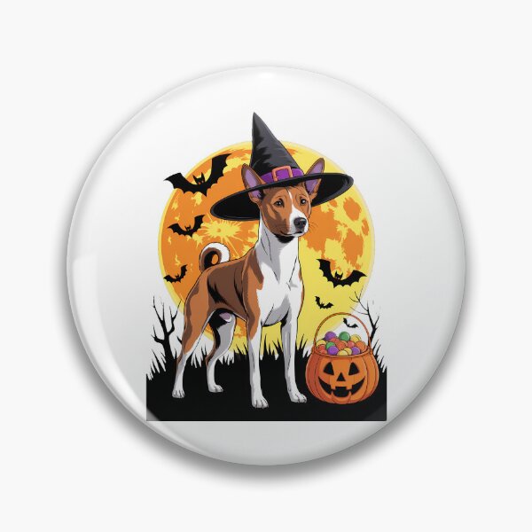 Item preview, Dog Halloween Basenji Jack O Lantern Pumpkin designed and sold by Bandikonsalez.