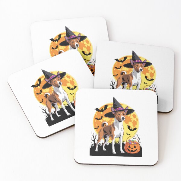 Item preview, Dog Halloween Basenji Jack O Lantern Pumpkin designed and sold by Bandikonsalez.