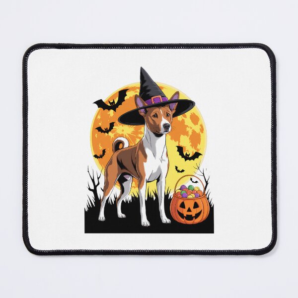 Item preview, Dog Halloween Basenji Jack O Lantern Pumpkin designed and sold by Bandikonsalez.