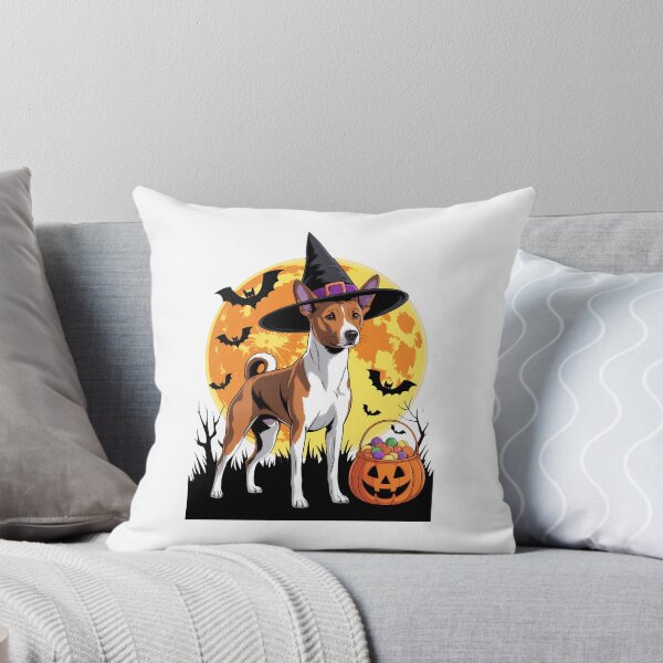 Item preview, Dog Halloween Basenji Jack O Lantern Pumpkin designed and sold by Bandikonsalez.