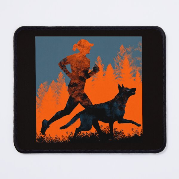 Item preview, Canicross Runner & Dog Silhouette Fusion | Dynamic Sport Design designed and sold by karimahmed84.