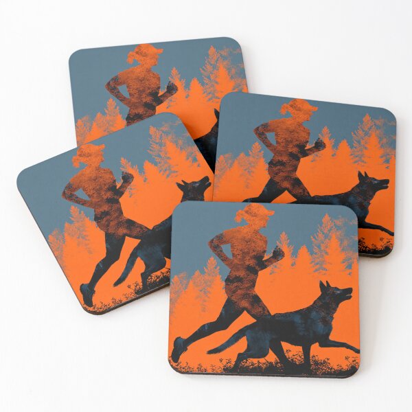 Item preview, Canicross Runner & Dog Silhouette Fusion | Dynamic Sport Design designed and sold by karimahmed84.