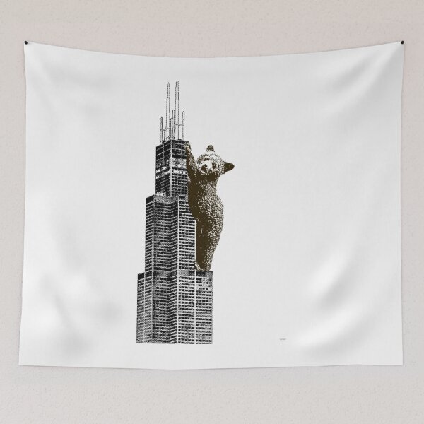 Item preview, Sears Tower Cub Style Vintage Chicago designed and sold by alesize-puixcv.