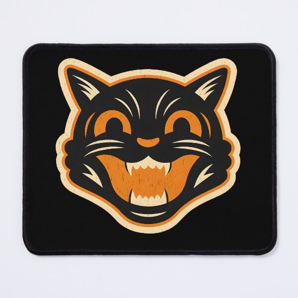 Item preview, Vintage Halloween Black Cat – Retro Distressed Design designed and sold by getpressedshirt.