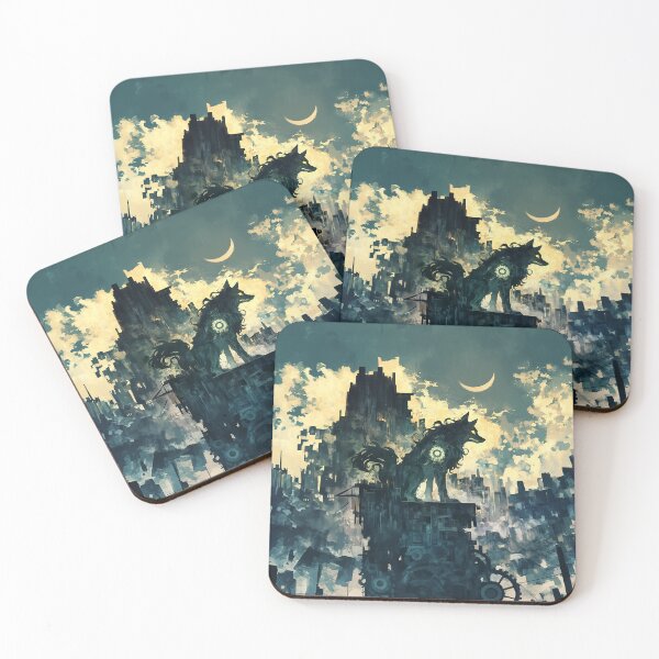 Item preview, Clockwork Wolf Under Crescent Moon designed and sold by Christian Weiss.
