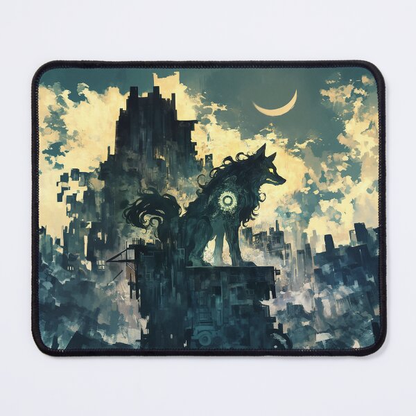 Item preview, Clockwork Wolf Under Crescent Moon designed and sold by Christian Weiss.