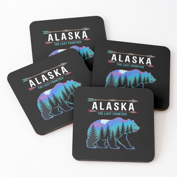 Item preview, Alaska State Pride Alaska Northern Lights Alaskan Bear designed and sold by Bandikonsalez.