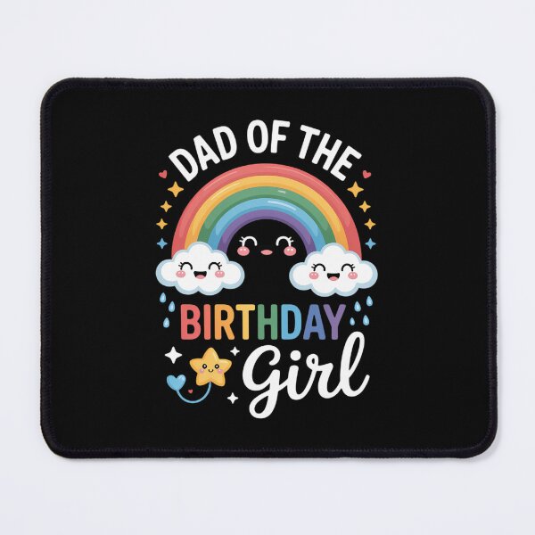 Item preview, Dad of The Birthday Girl Rainbow B-Day Family designed and sold by Bandikonsalez.