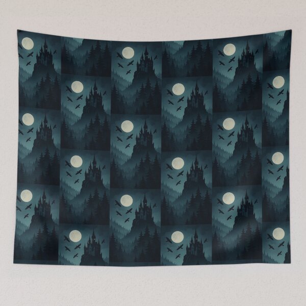 Item preview, Gothikana Dark Academia Castle | Gothic Forest Ravens Aesthetic designed and sold by Mirosi-S.