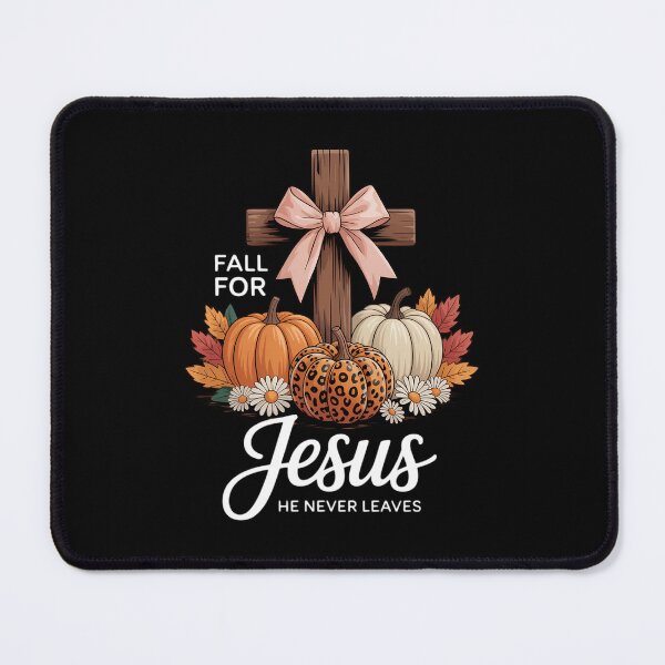 Item preview, Fall for Jesus He Never Leaves Christian Faith Cross designed and sold by Bandikonsalez.