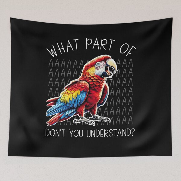 Item preview, Funny Scarlet Macaw Parrot Birb Meme designed and sold by Kimberley King Art  King Art.