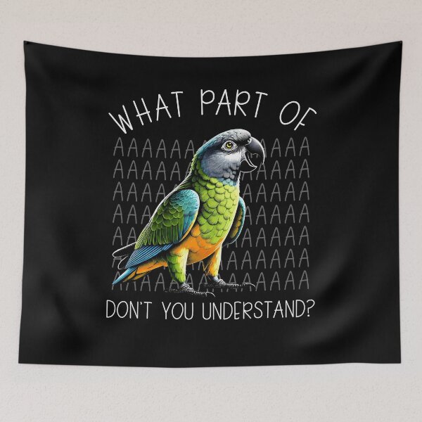Item preview, Funny Senegal Parrot Birb Meme designed and sold by Kimberley King Art  King Art.