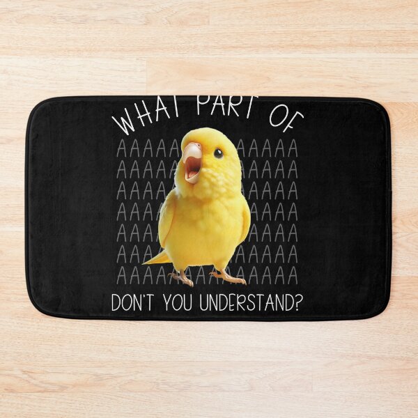 Item preview, Funny Yellow Parrotlet Parrot Birb Meme designed and sold by Kimberley King Art  King Art.
