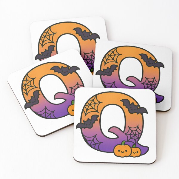Item preview, Halloween Letter Q – Cute Kawaii Cartoon with Spooky Details designed and sold by PrintCreations9.