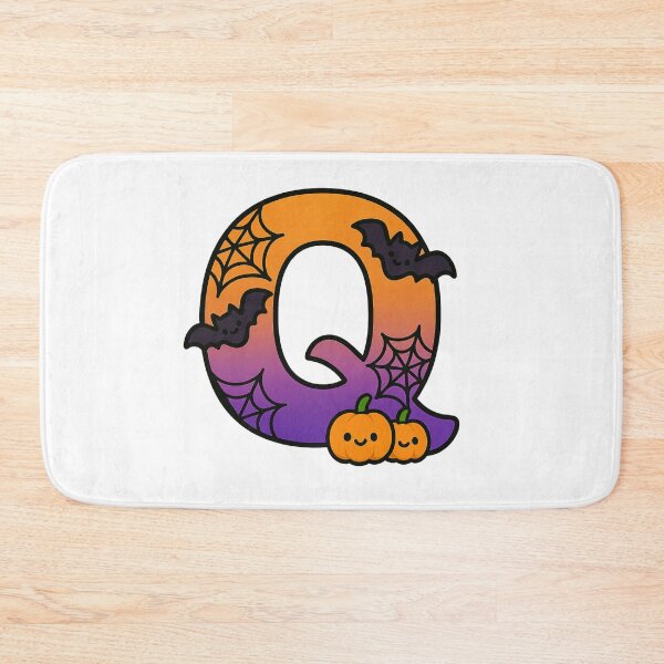 Item preview, Halloween Letter Q – Cute Kawaii Cartoon with Spooky Details designed and sold by PrintCreations9.
