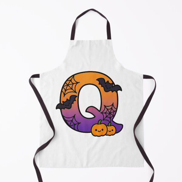 Item preview, Halloween Letter Q – Cute Kawaii Cartoon with Spooky Details designed and sold by PrintCreations9.