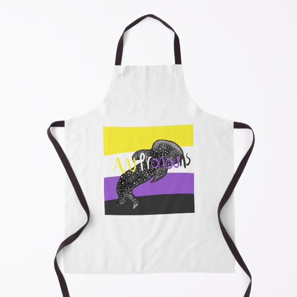 Item preview, Any pronouns nonbinary flag with whaleshark designed and sold by Swirling_UniverseShop.