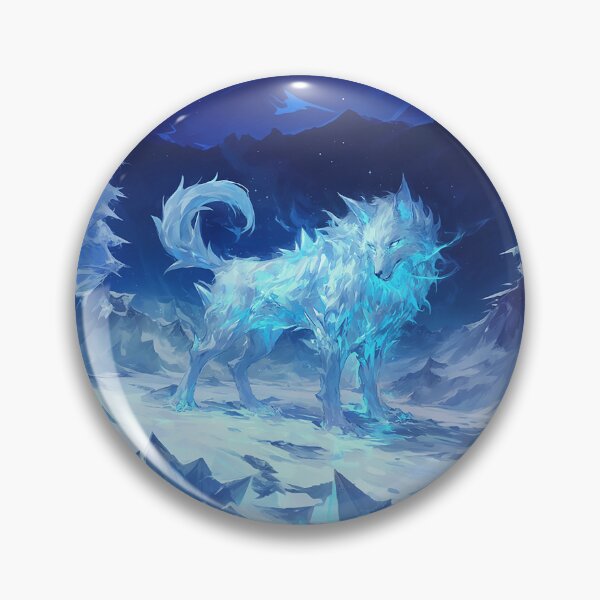 Item preview, Frozen Elemental Wolf in Icy Forest designed and sold by Christian Weiss.