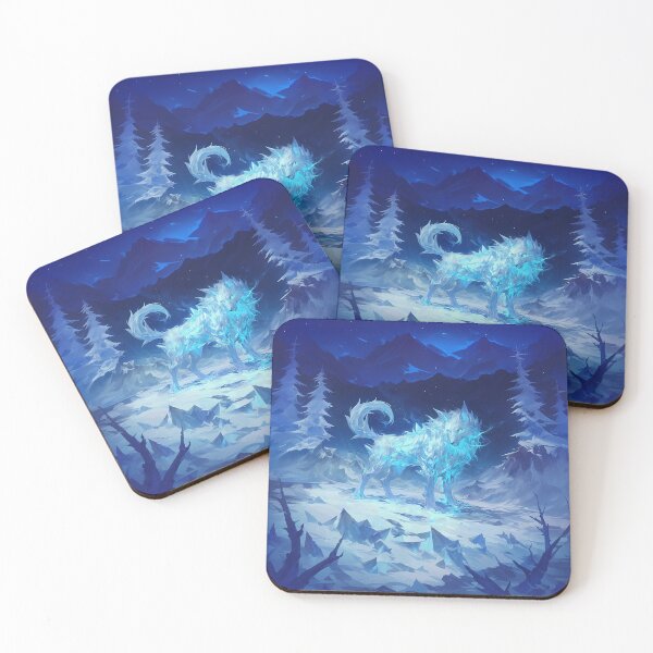 Item preview, Frozen Elemental Wolf in Icy Forest designed and sold by Christian Weiss.