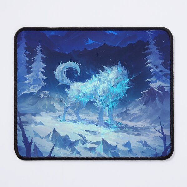 Item preview, Frozen Elemental Wolf in Icy Forest designed and sold by Christian Weiss.