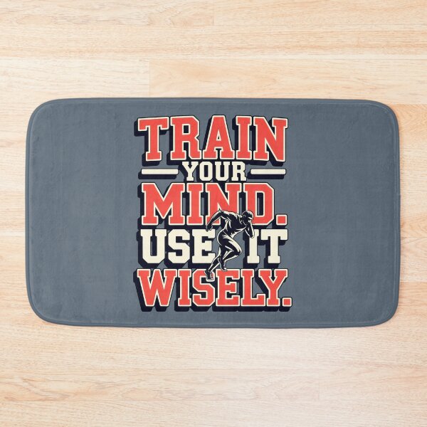 Item preview, Retro Sports Poster with Sprinter and Mental Strength Message designed and sold by SplashTastic.
