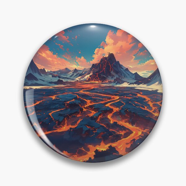 Item preview, Lava Rivers Flow from Fiery Volcano designed and sold by Christian Weiss.